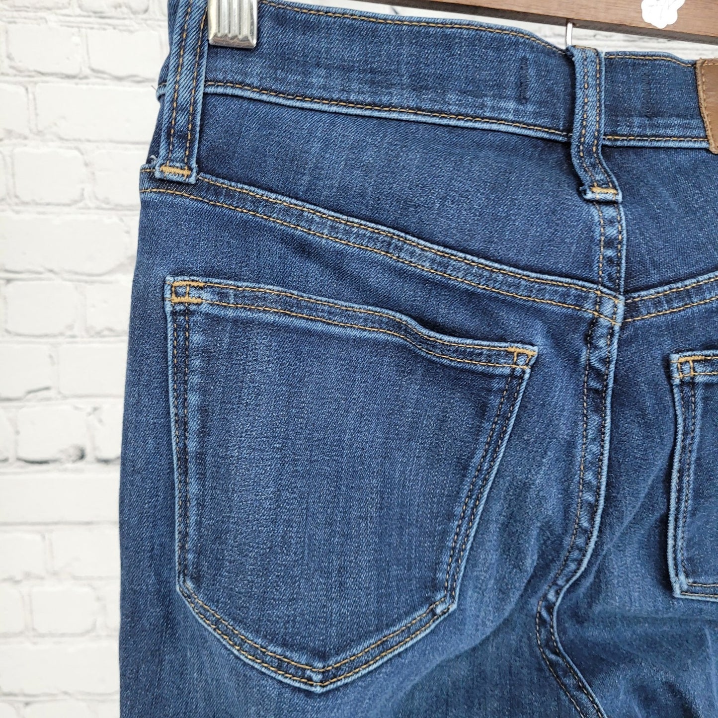 Madewell Blue Denim 10” High Rise Skinny Stretch Dark Wash Jeans Size 25 (25x26)