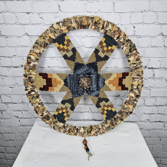 Place Of Dwelling Medicine Shield Jennifer East Handcrafted Wall Art Woven Wheel