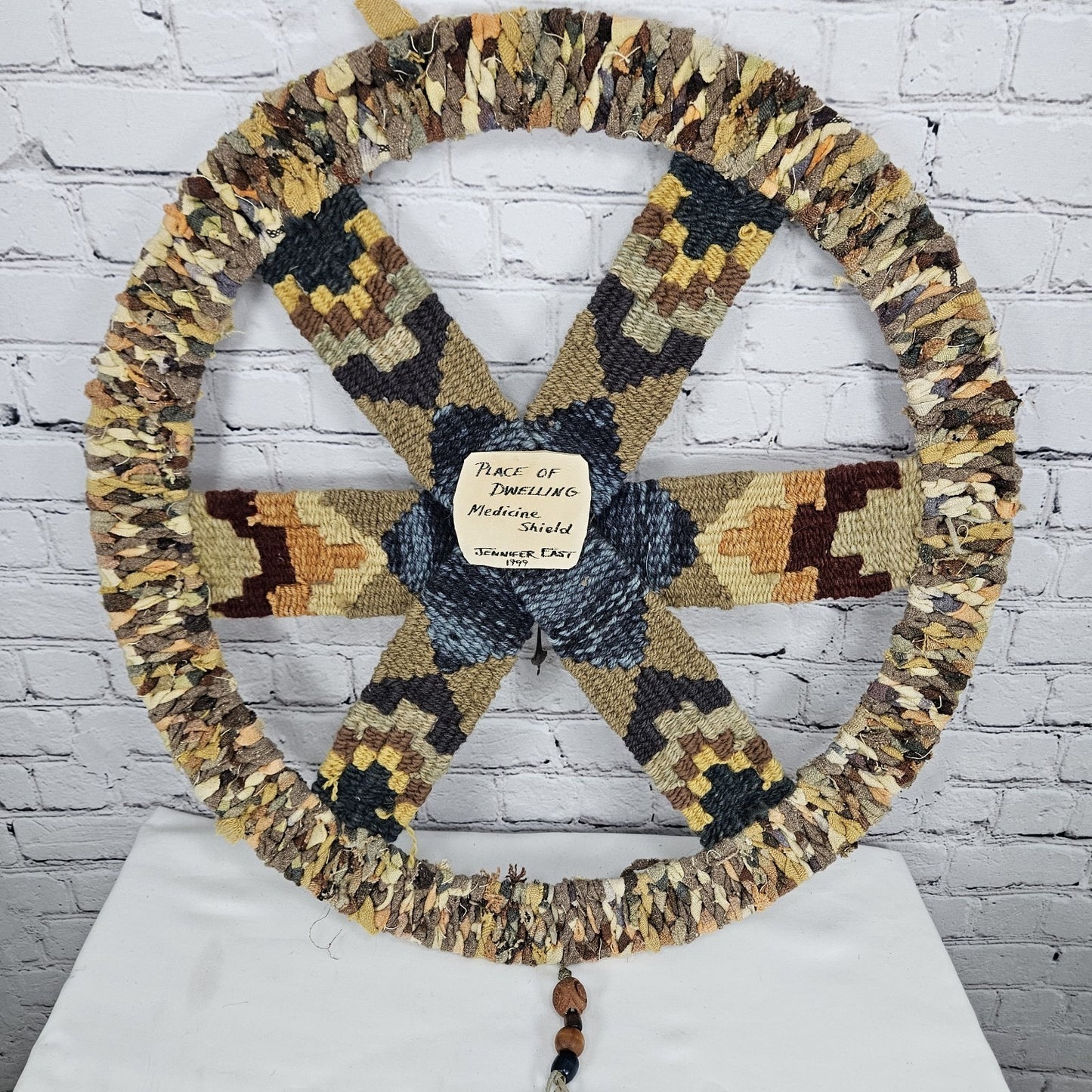 Place Of Dwelling Medicine Shield Jennifer East Handcrafted Wall Art Woven Wheel