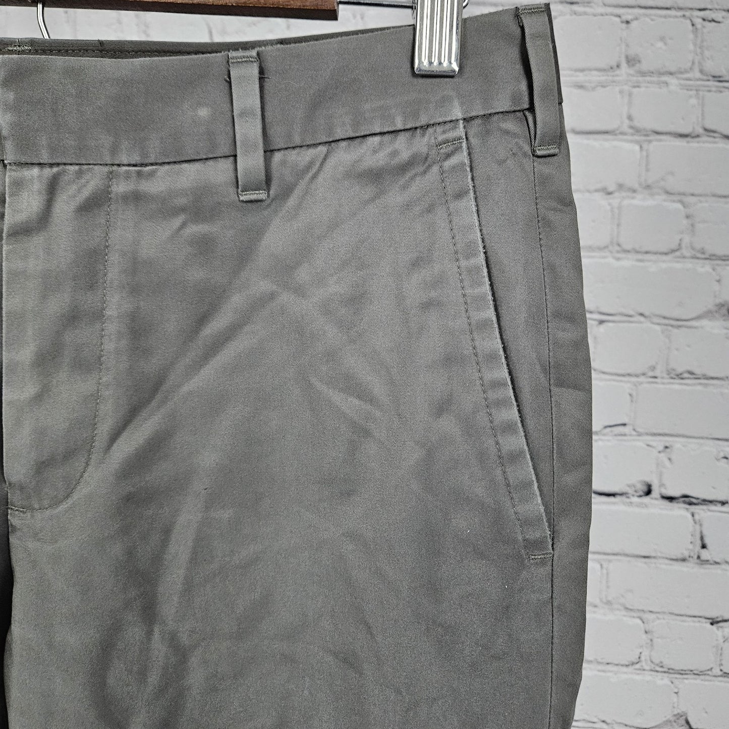 Bonobos Grey Thursday Slim Fit 100% Cotton Flat Front Straight Chino Pants 30x29