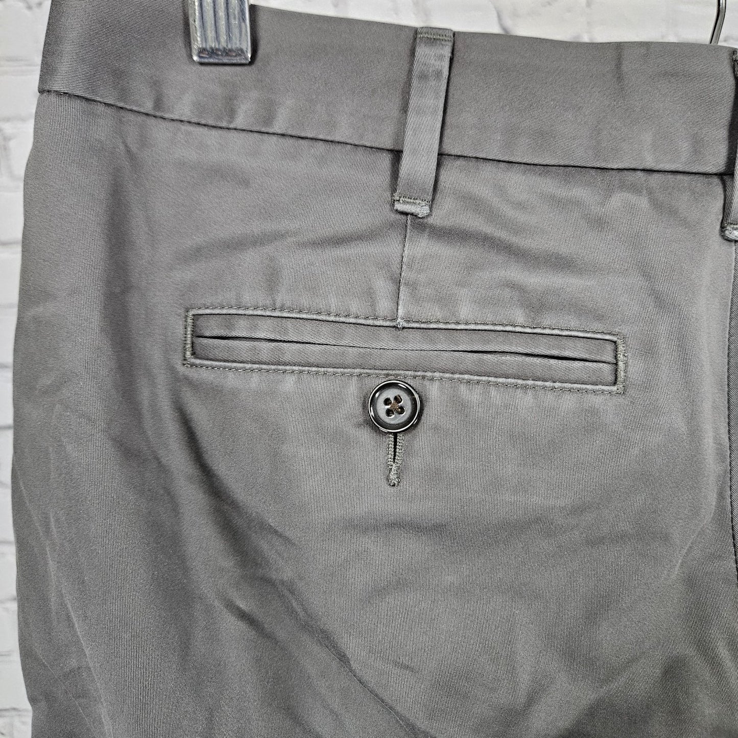 Bonobos Grey Thursday Slim Fit 100% Cotton Flat Front Straight Chino Pants 30x29