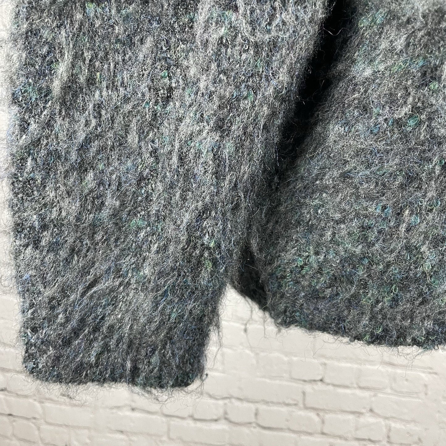 NWT Velvet By Jenny Graham Grey Multicolor Oversized Crew Neck Sweater Small S