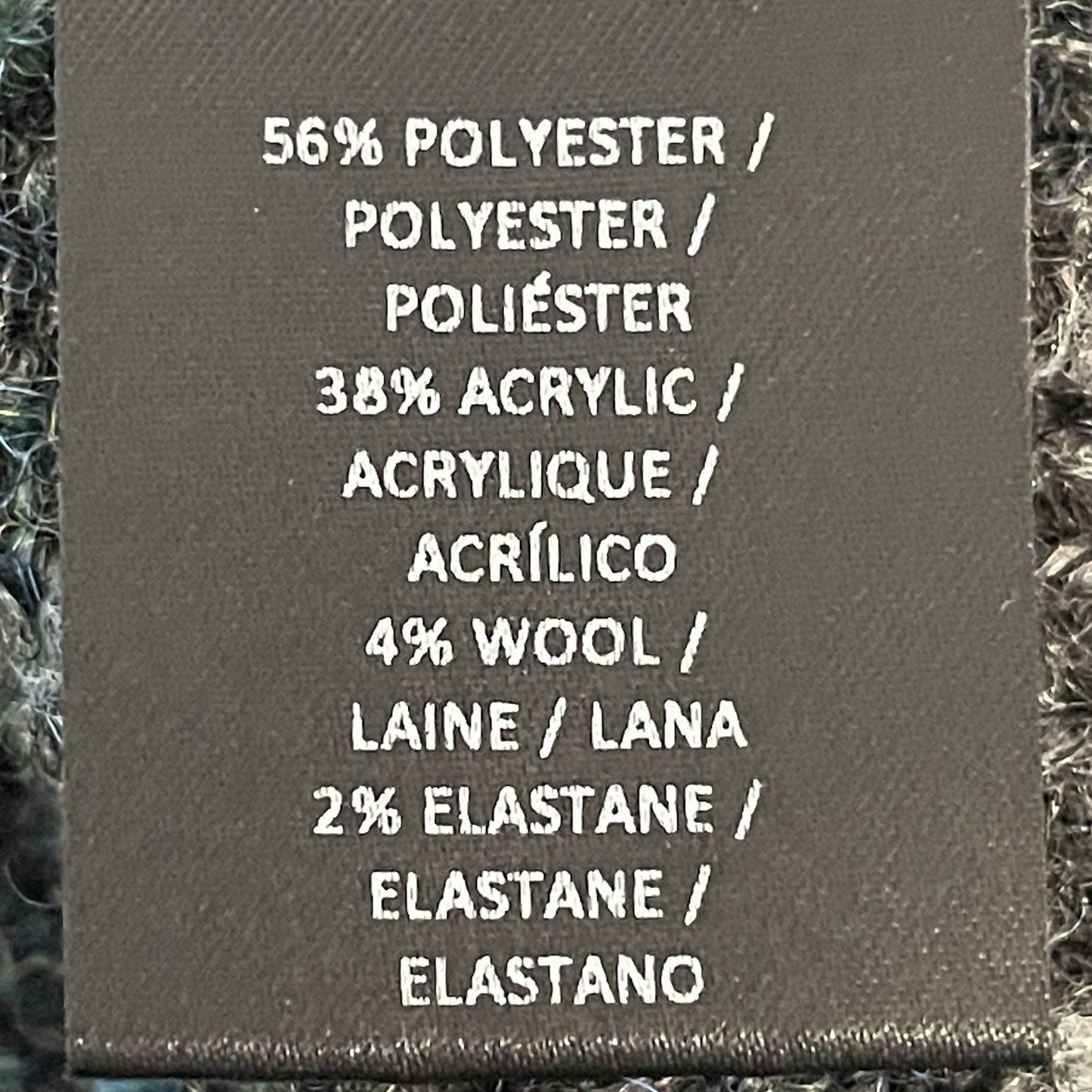 NWT Velvet By Jenny Graham Grey Multicolor Oversized Crew Neck Sweater Small S