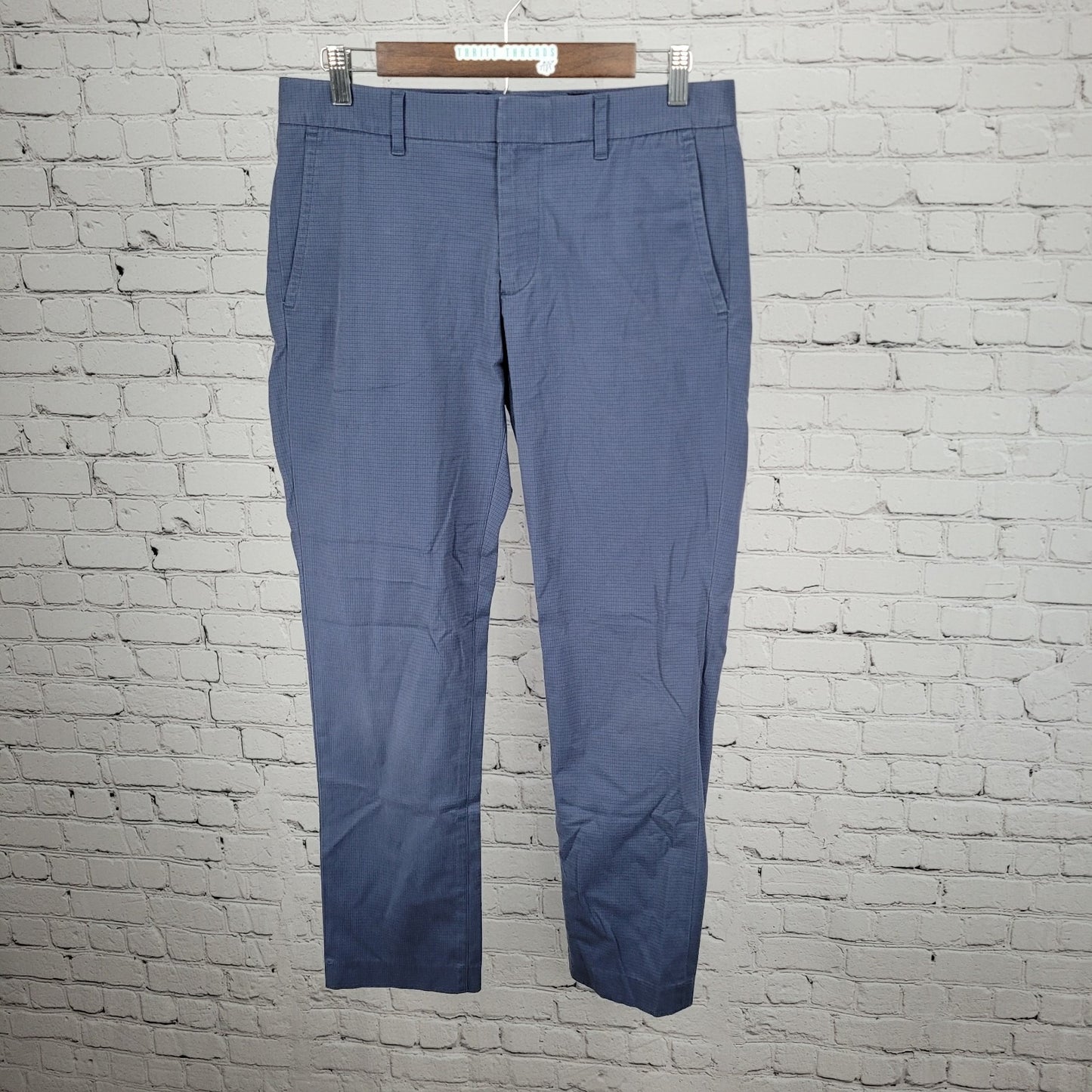 Bonobos Blue Monday Tailored Check Lightweight Stretch Chino Pants 31 (31x28.5)