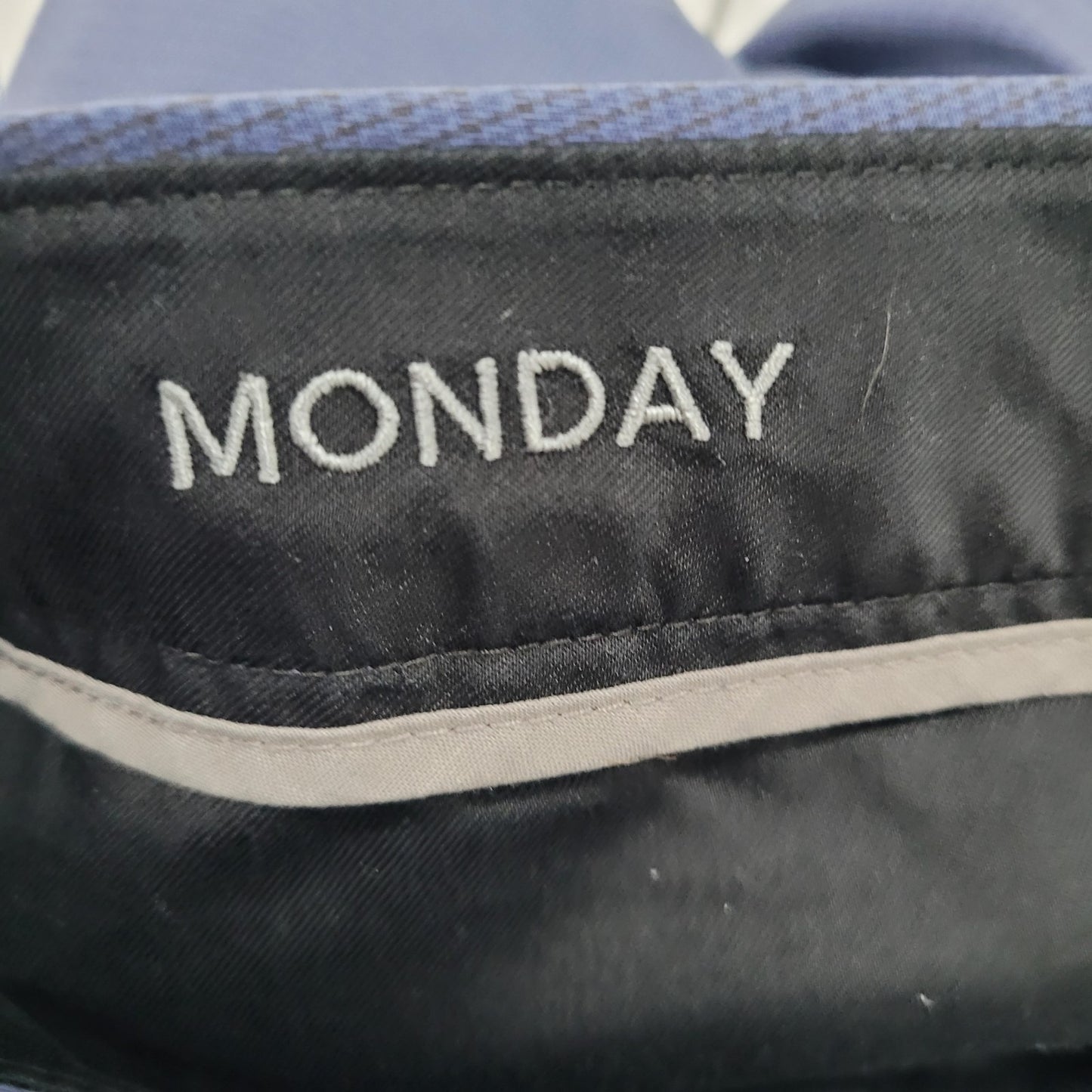 Bonobos Blue Monday Tailored Check Lightweight Stretch Chino Pants 31 (31x28.5)