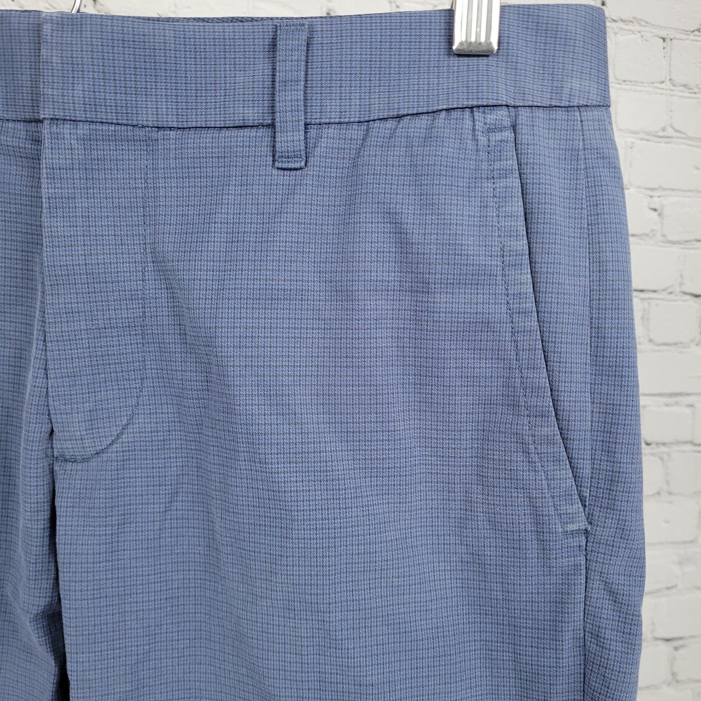 Bonobos Blue Monday Tailored Check Lightweight Stretch Chino Pants 31 (31x28.5)