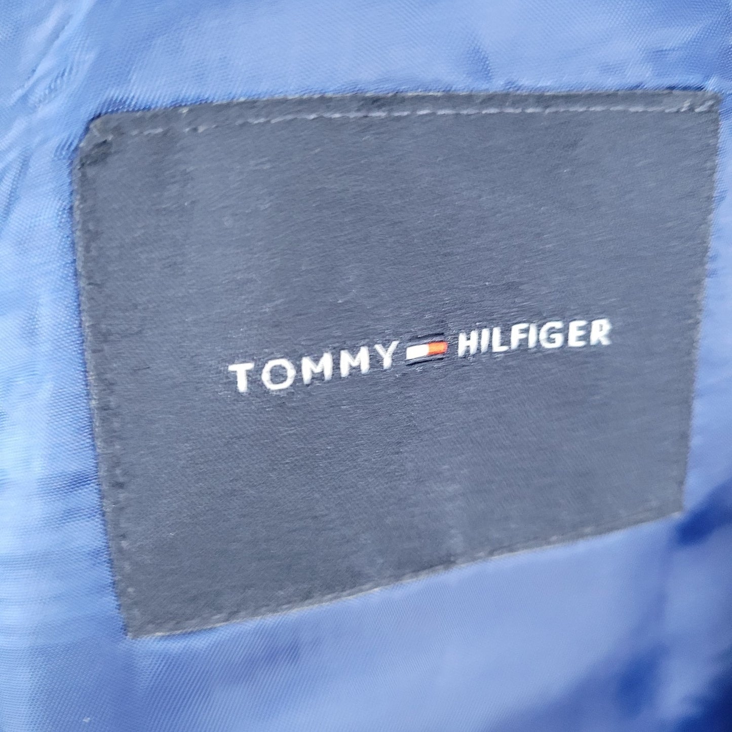 Tommy Hilfiger Blue 100% Cotton 2 Button Vented Notch Blazer Sport Coat Size 38S
