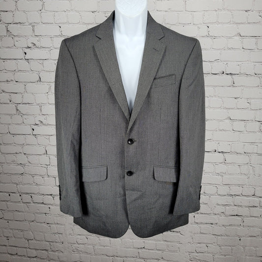 Kenneth Cole Reaction Grey 2 Button Double Vented Blazer Sport Coat 40R