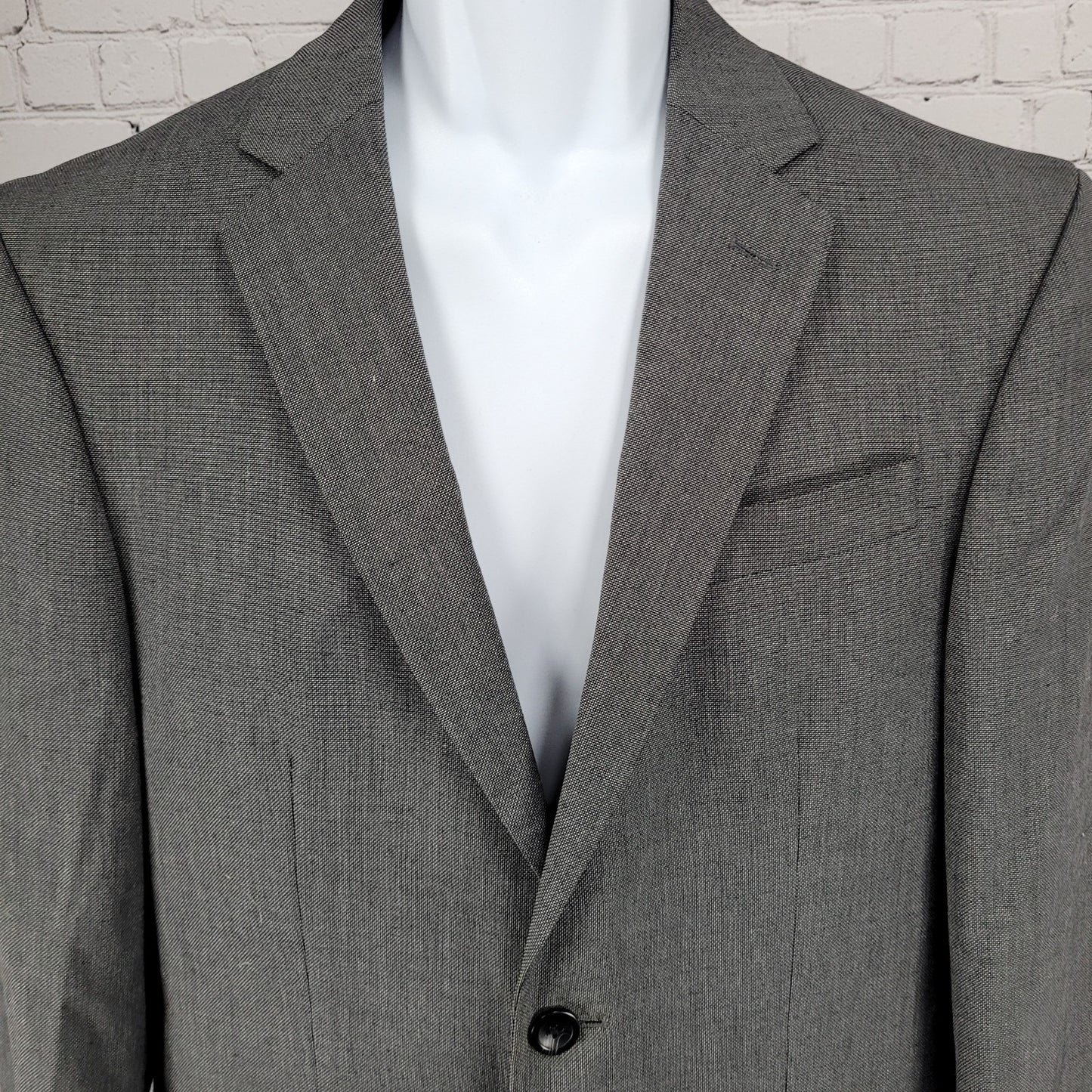 Kenneth Cole Reaction Grey 2 Button Double Vented Blazer Sport Coat 40R