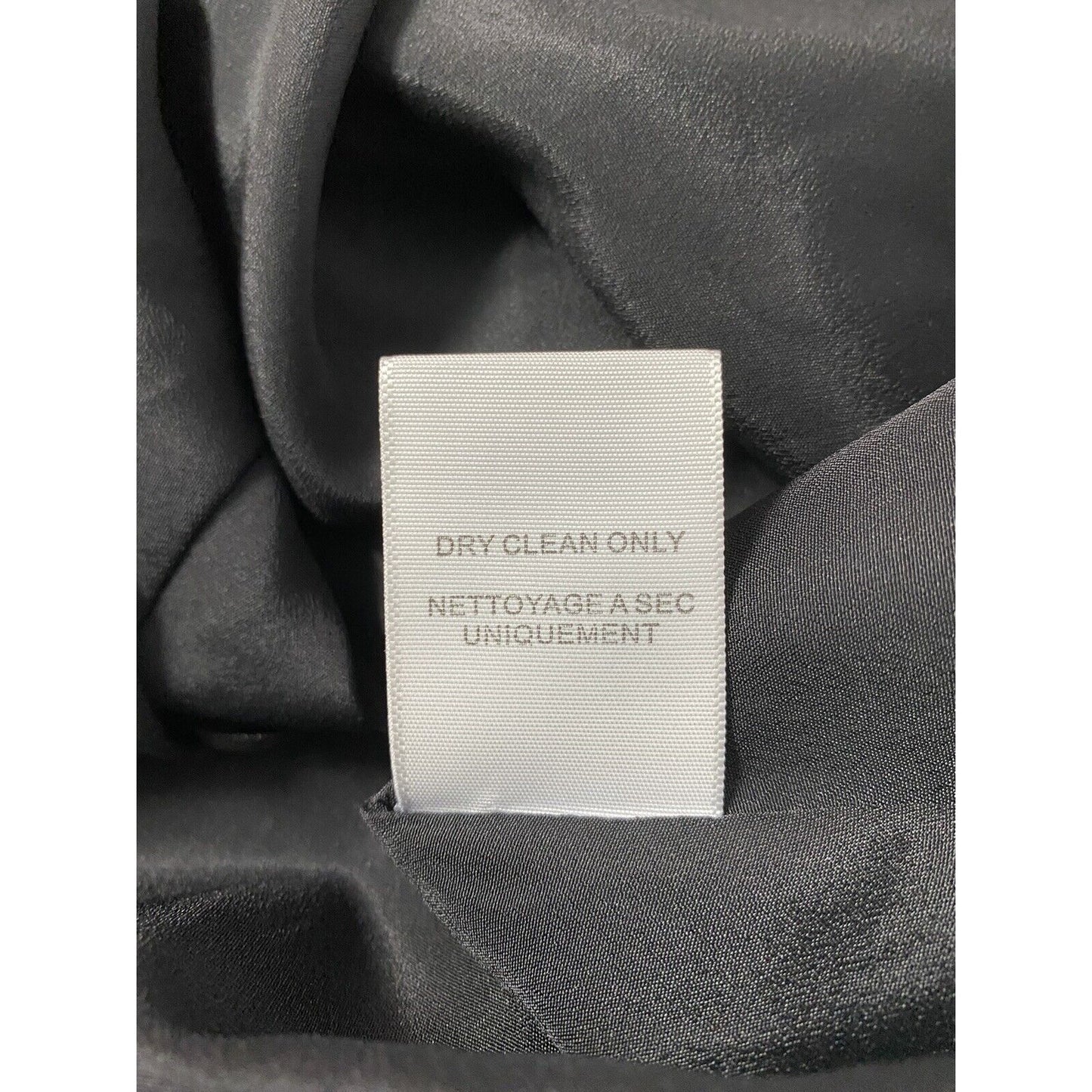Joie Black Gray 100% Silk Flowy Lined Racerback Tank Top Sleeveless Blouse Small