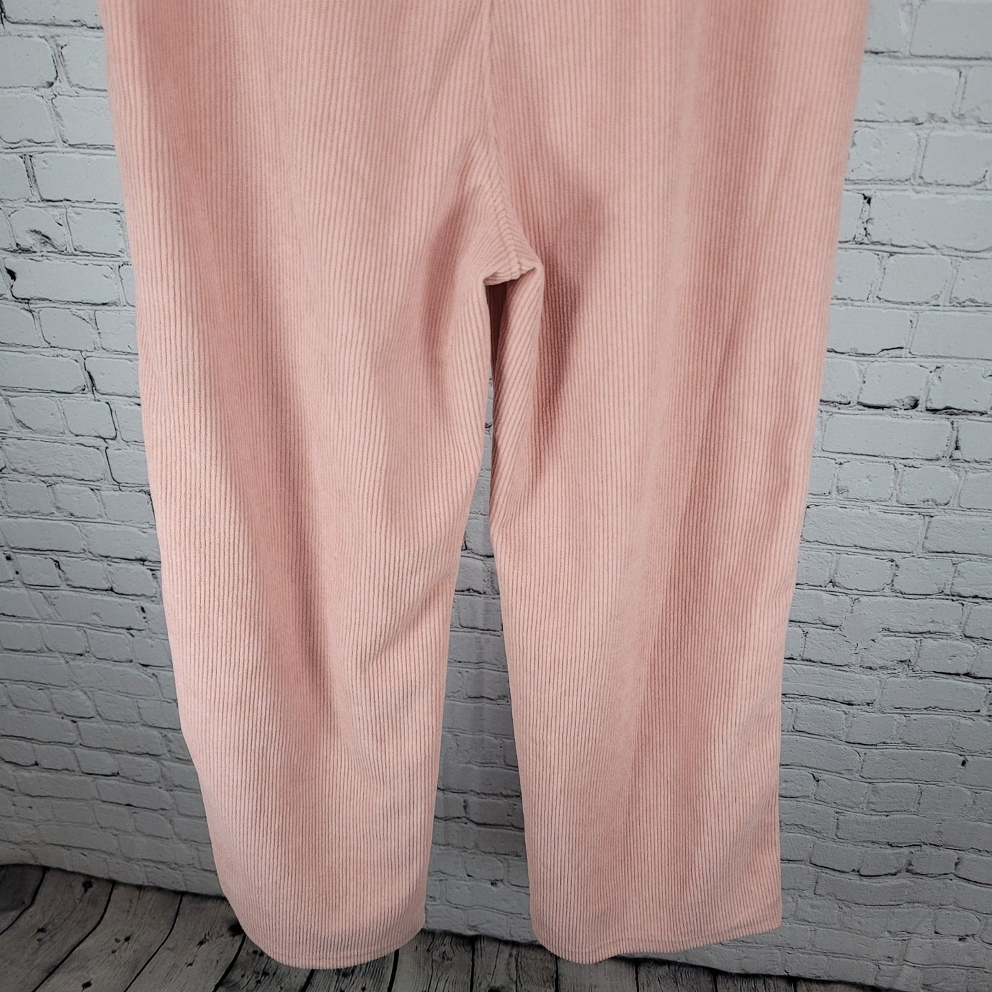 NWT Halara Pink Ribbed Soft Elastic Waist High Rise Pants Size Small S (26x28)