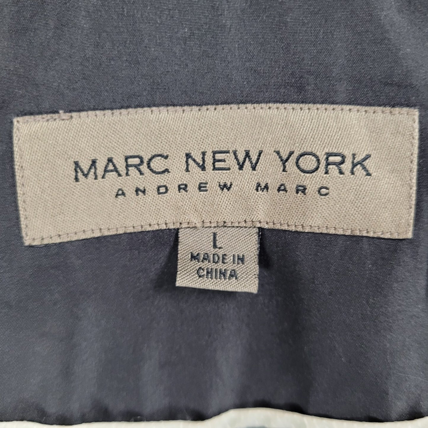 Marc New York Buttoned Zipped Pockets Removable Hood Trench Coat Size Large L