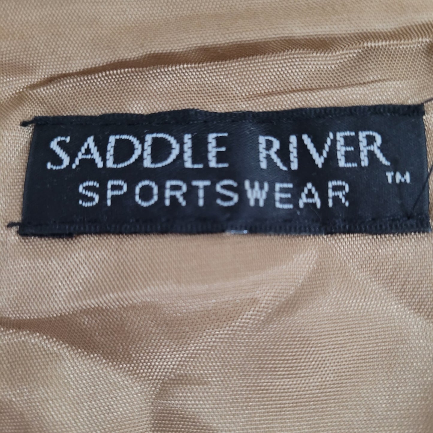 VTG Saddle River Sportswear Red Aztec Print Lined Vest USA Made Size Large L