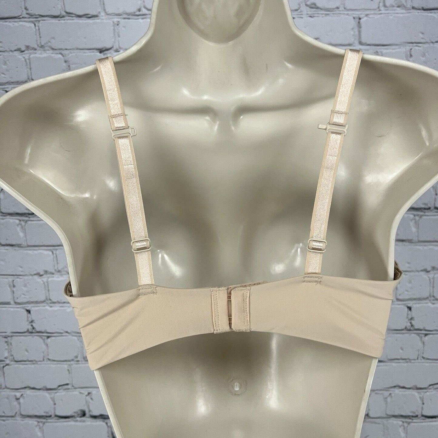Auden The Bliss Beige Nude Bra Lightly Lined Wirefree Seamless Convertible 34D