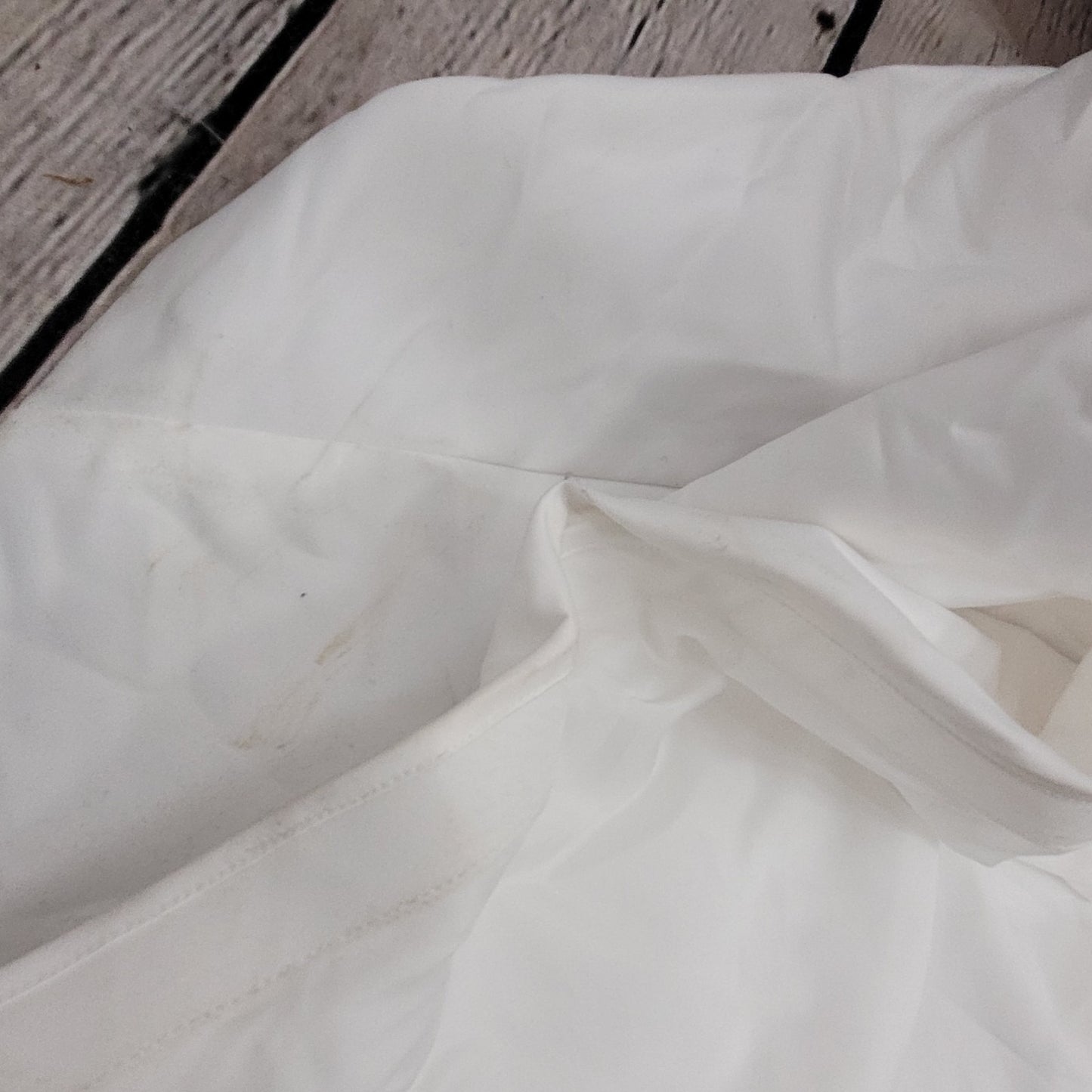 Alfred Angelo White Pearl Beaded Train Bridal A-Line #1973 Wedding Dress Gown 16