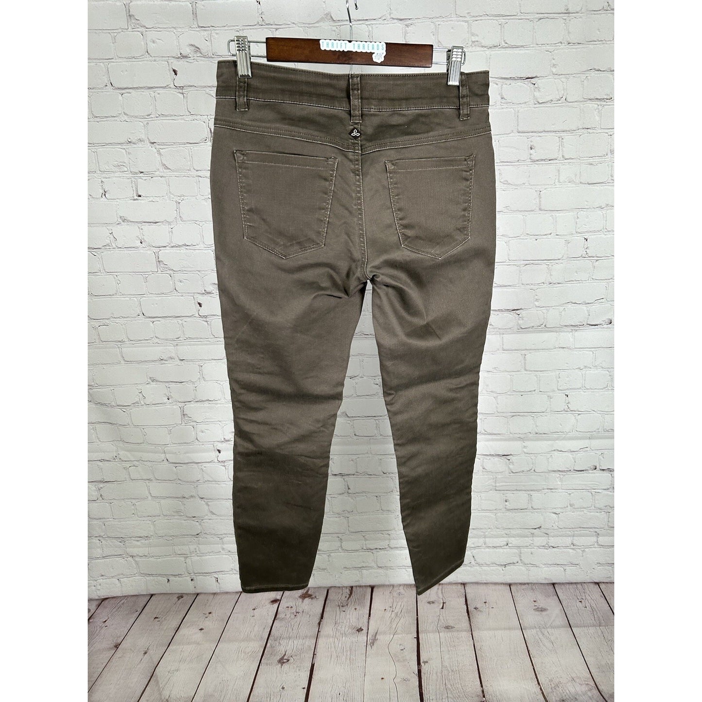 prAna Brown Denim Carlotta Crop Skinny Mid Rise Women’s Pants 8 (28 x 27)