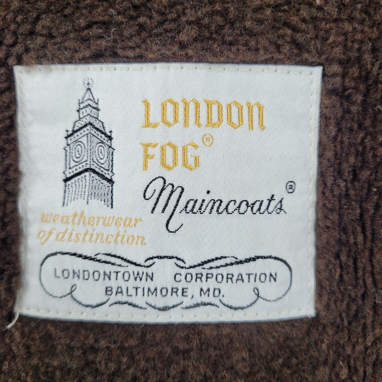 London Fog Brown Belted Faux Fur Removable Liner Buttoned Maincoat Over Coat 16R