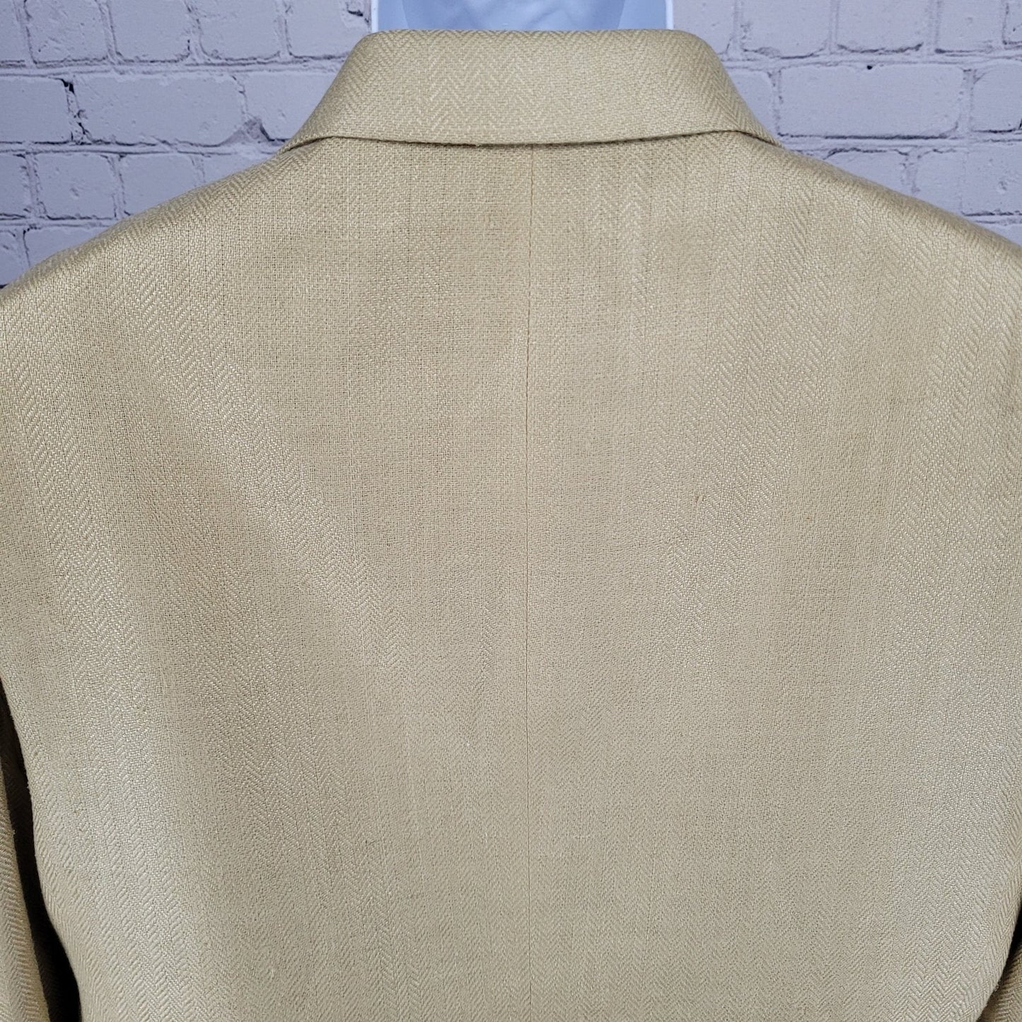 Bachrach Gold 100% Silk Herringbone 3 Button Notch Blazer Sport Coat 42L