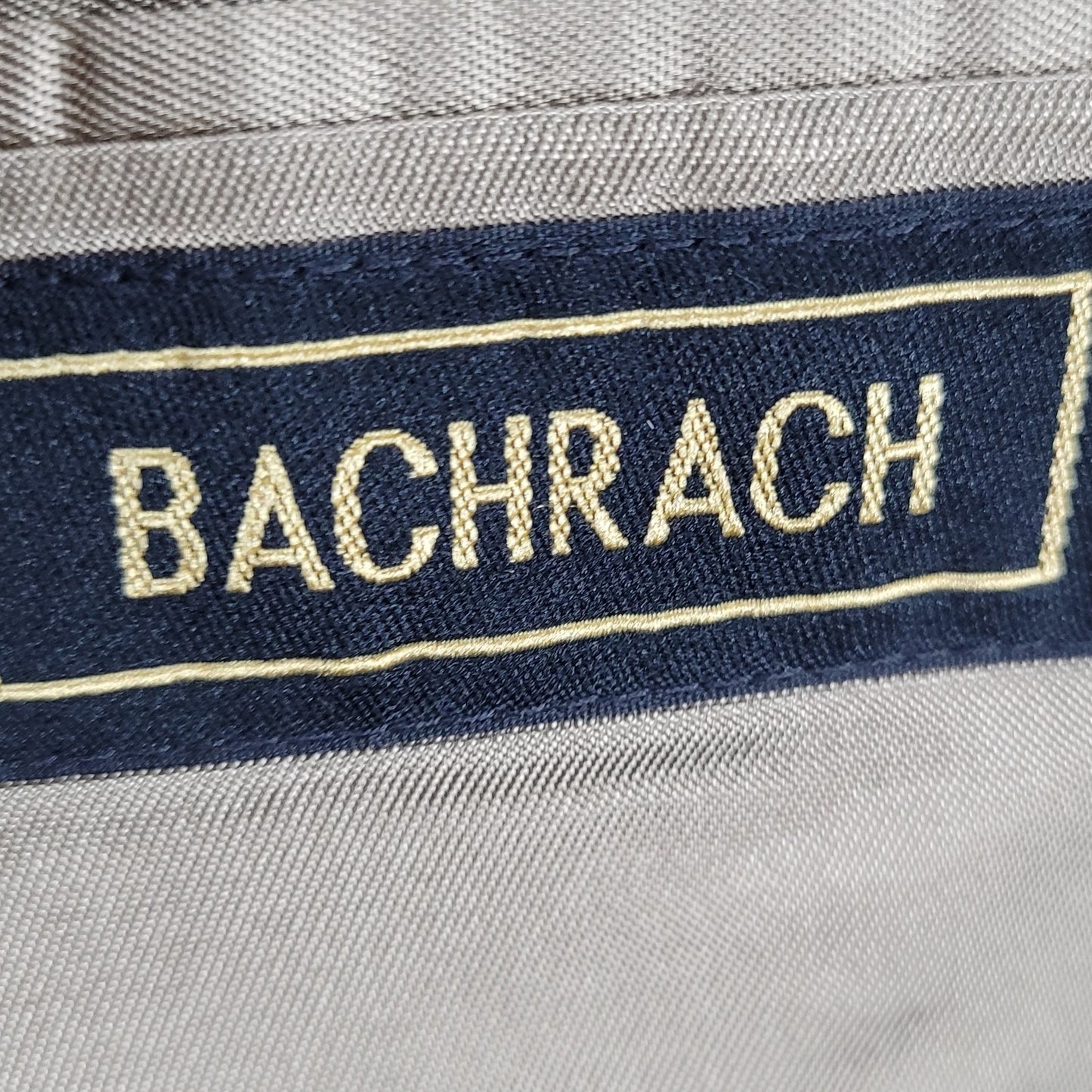 Bachrach Gold 100% Silk Herringbone 3 Button Notch Blazer Sport Coat 42L