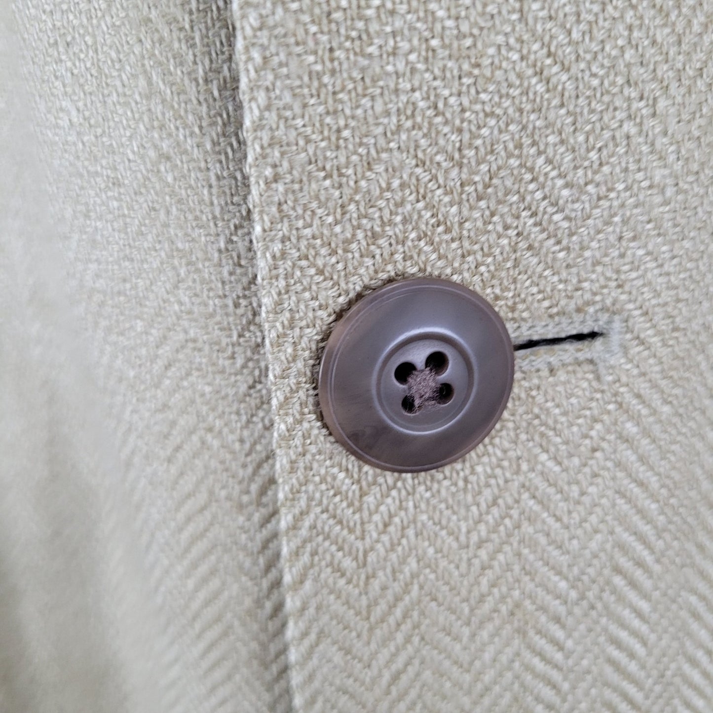 Bachrach Gold 100% Silk Herringbone 3 Button Notch Blazer Sport Coat 42L