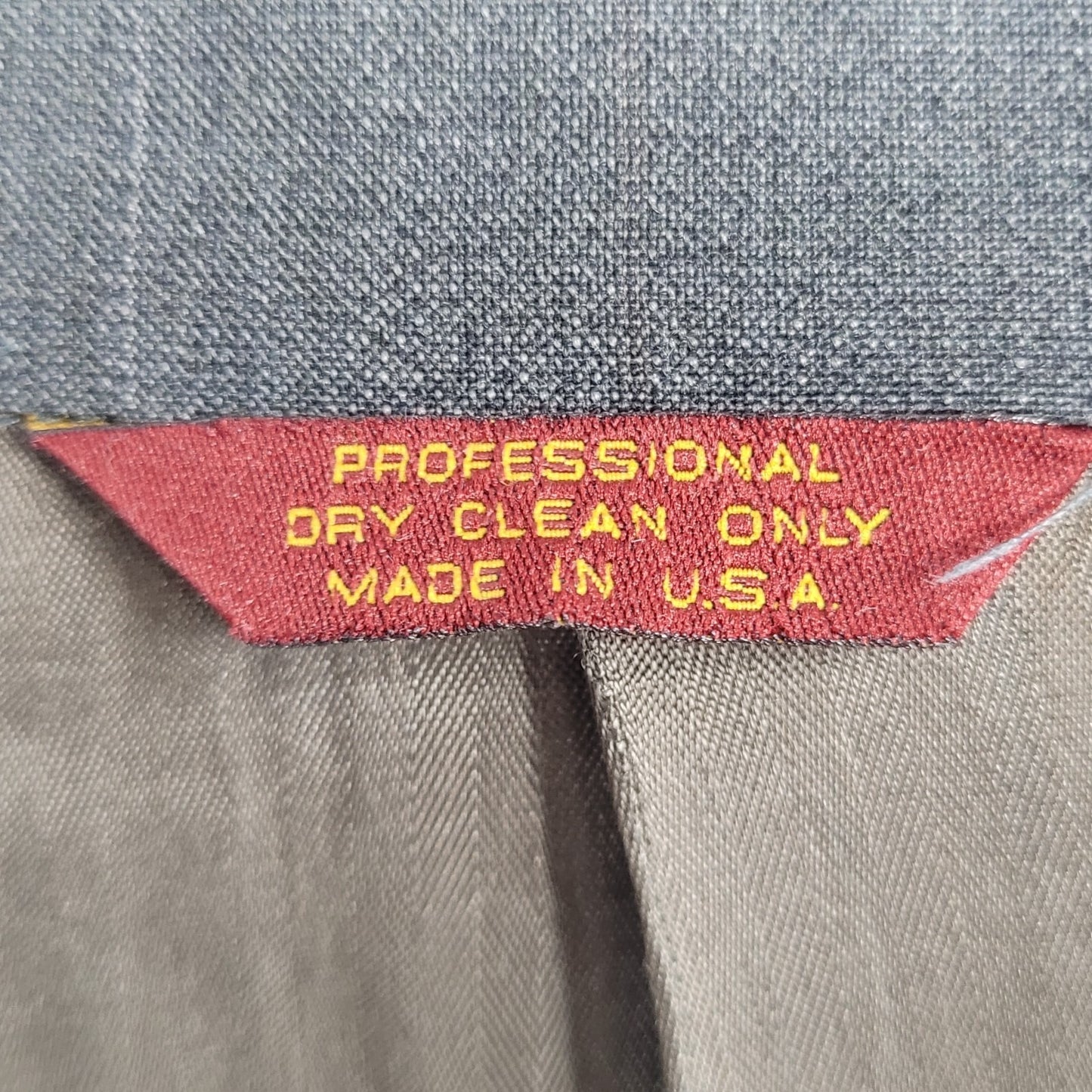 VTG Corbin Grey Full 2 Piece Suit Set USA Made Jacket Size 40 Cuffed Pants 33x32