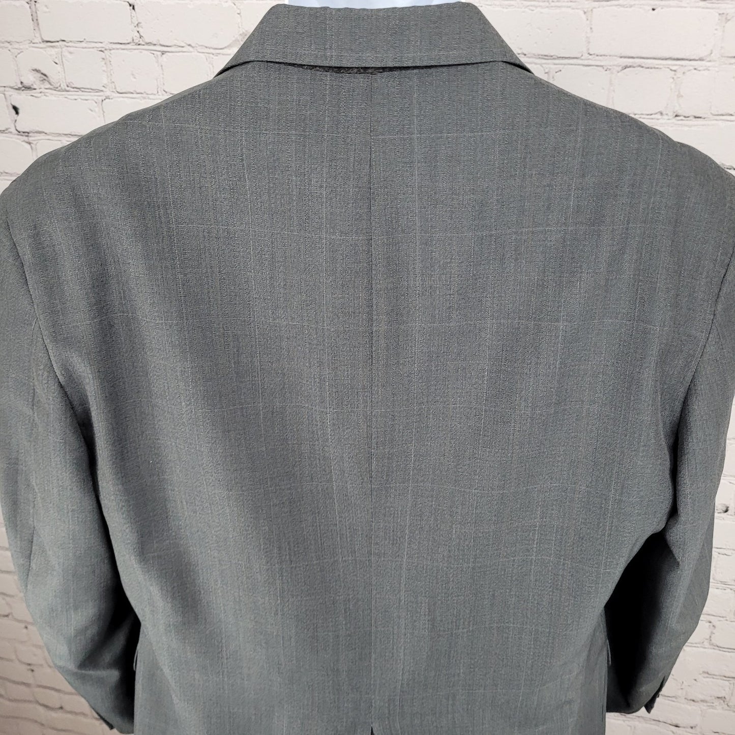 VTG Corbin Grey Full 2 Piece Suit Set USA Made Jacket Size 40 Cuffed Pants 33x32