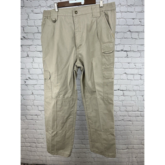 5.11 Tactical Series Pants Beige Cotton Cargo Work Wear Straight Leg Men’s 36