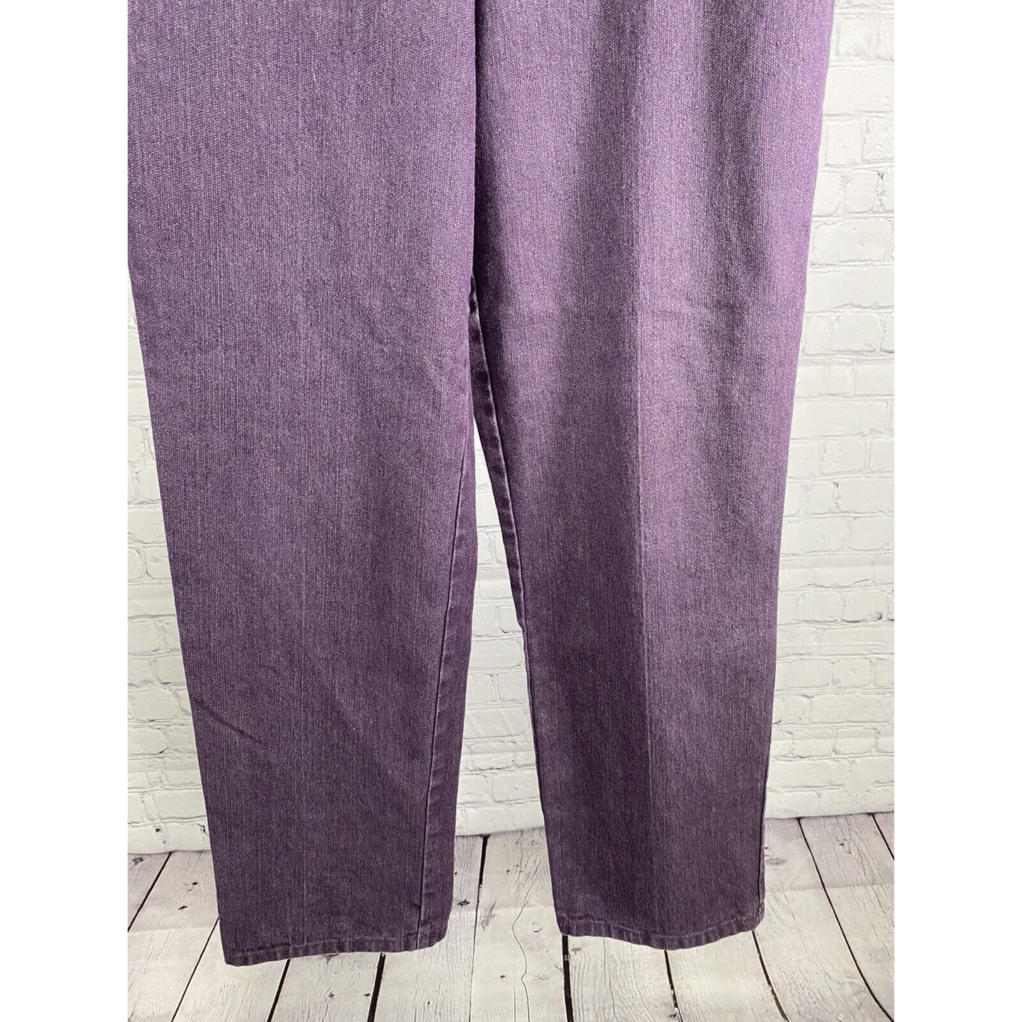 Ruby Rd Purple Sparkle Glittery Straight Leg Denim Jeans Womens 10 W29” I29”