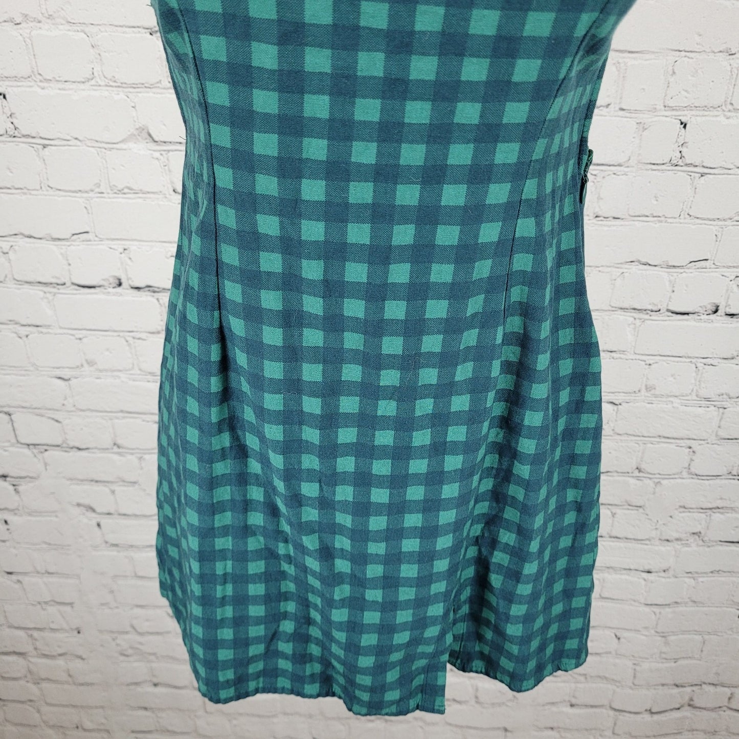 Urban Outfitters Green Strappy Back Lightweight Stretch Mini Dress Size Small S