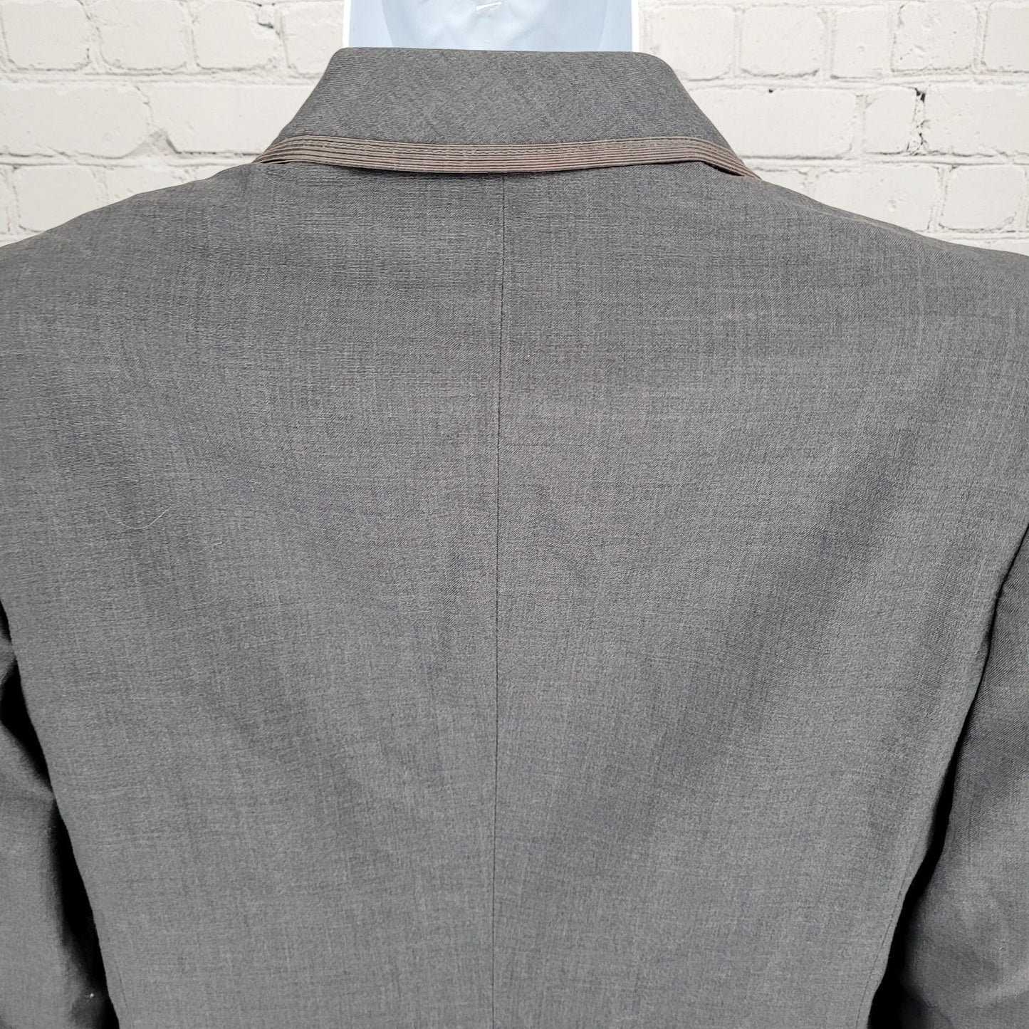VTG Mike Martin Grey 1 Button Peak Western Vented Tuxedo Sport Coat Size 40S