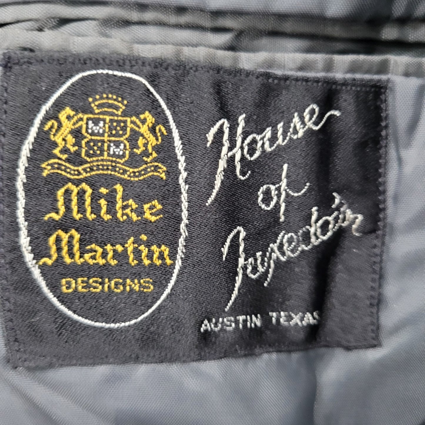 VTG Mike Martin Grey 1 Button Peak Western Vented Tuxedo Sport Coat Size 40S