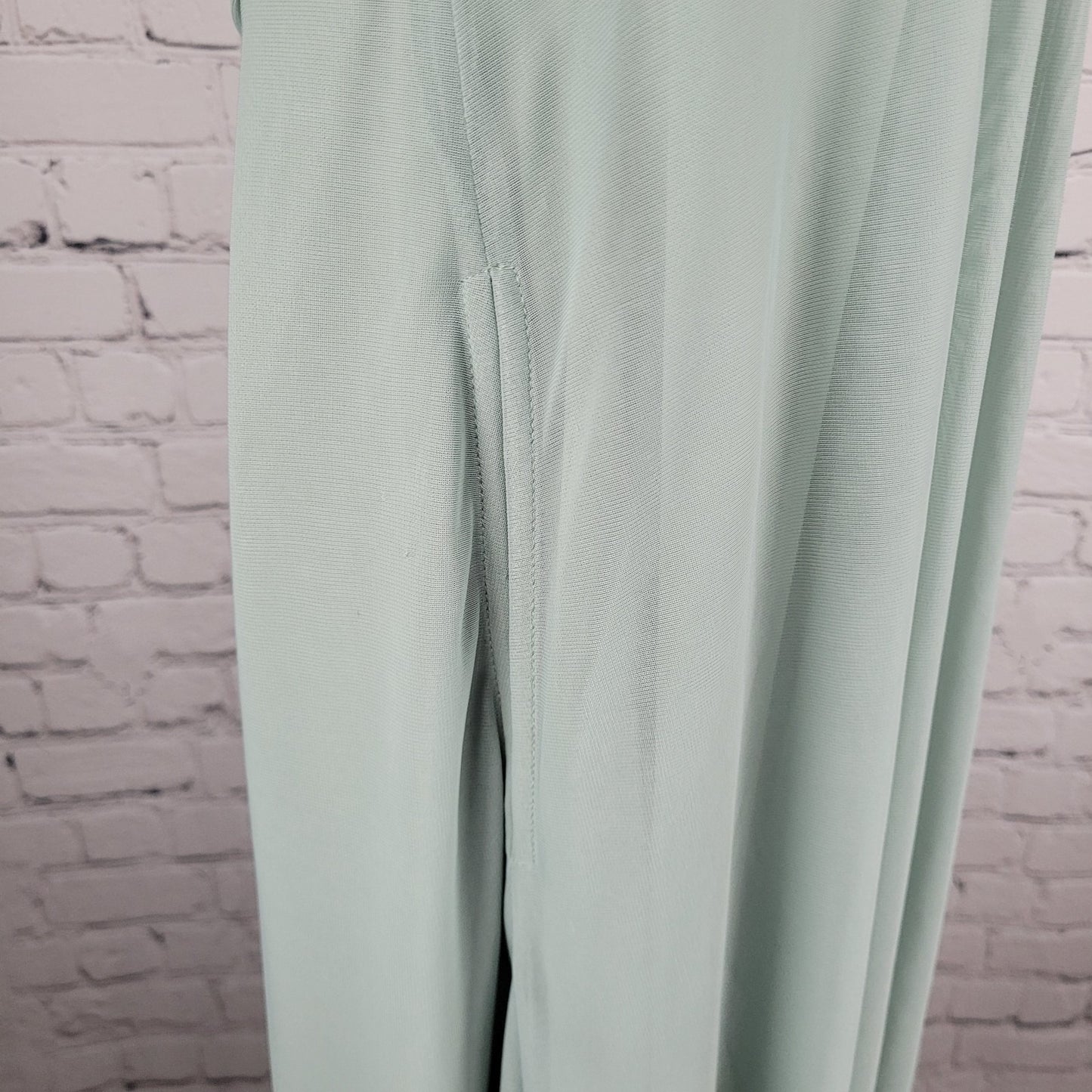 Birdy Grey Green Chiffon Strappy Sweetheart Pleated Lined Bridemaid Dress 2XL