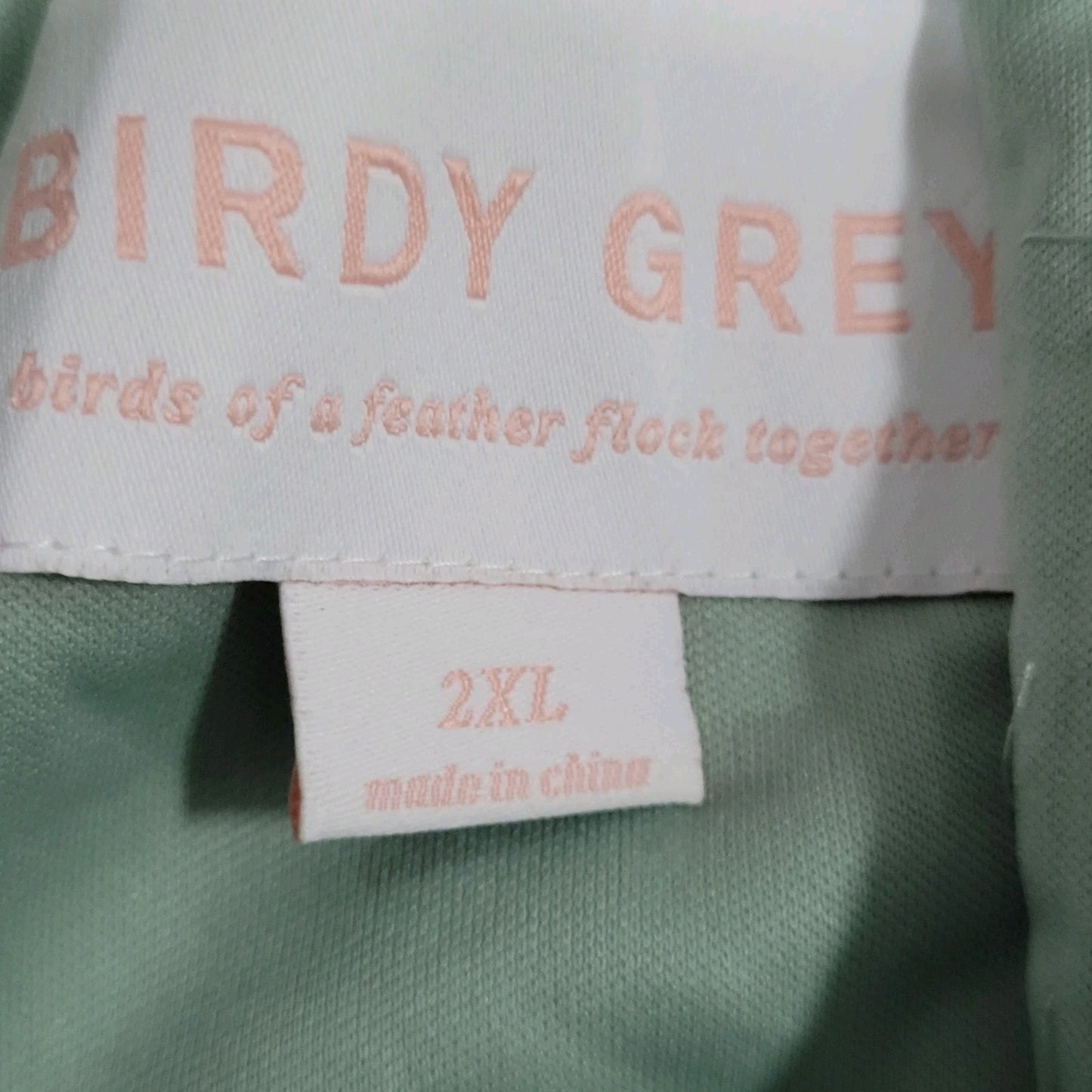 Birdy Grey Green Chiffon Strappy Sweetheart Pleated Lined Bridemaid Dress 2XL