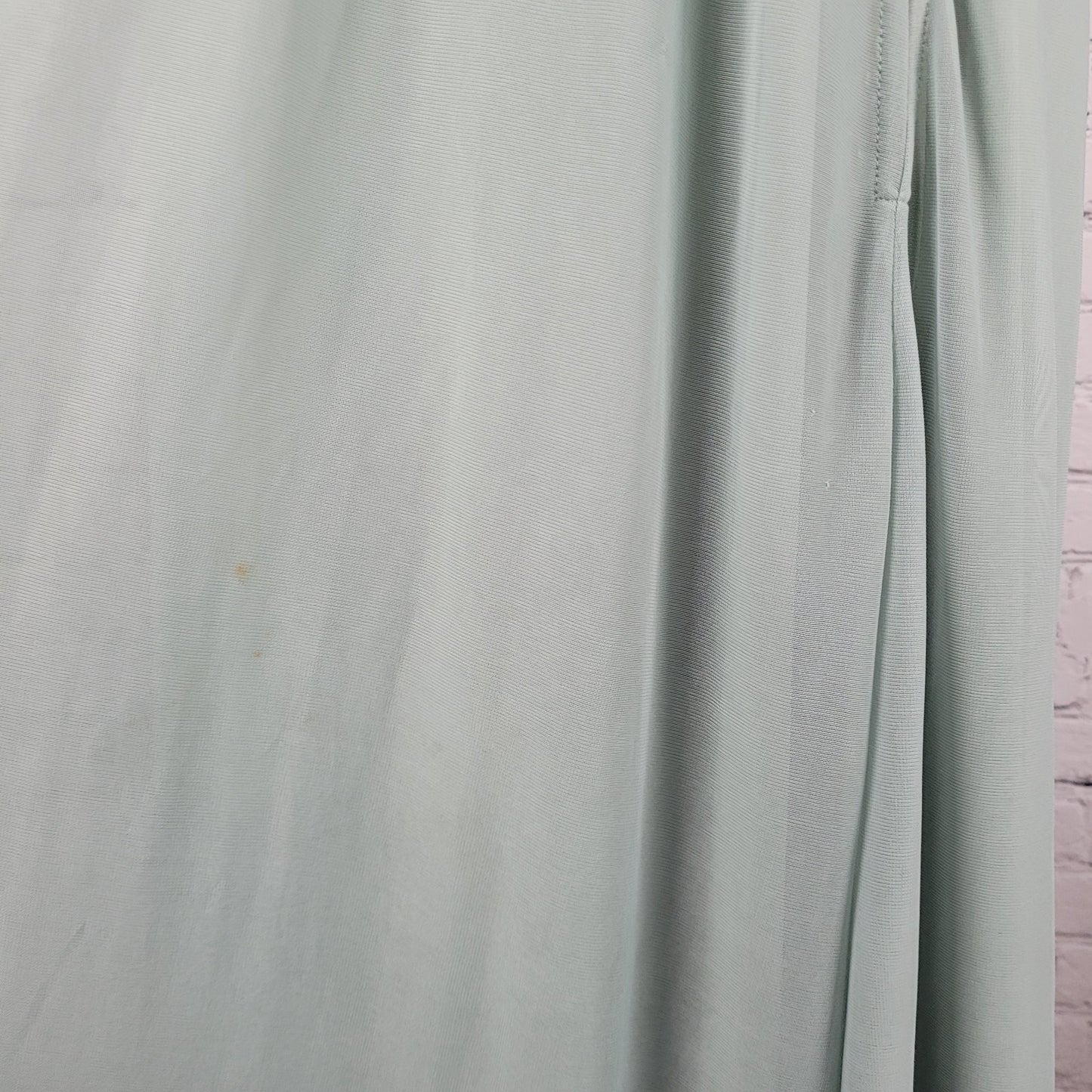 Birdy Grey Green Chiffon Strappy Sweetheart Pleated Lined Bridemaid Dress 2XL