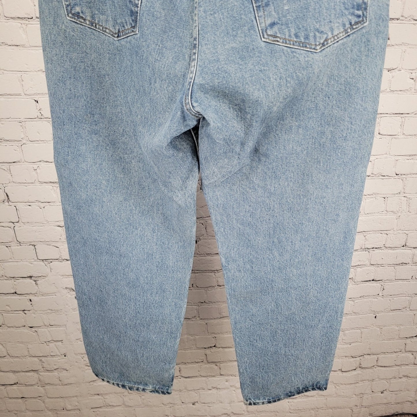 VTG Big Ring Denim Arizona Jeans Blue 100% Cotton Loose Fit Ring Spun Size 34x30