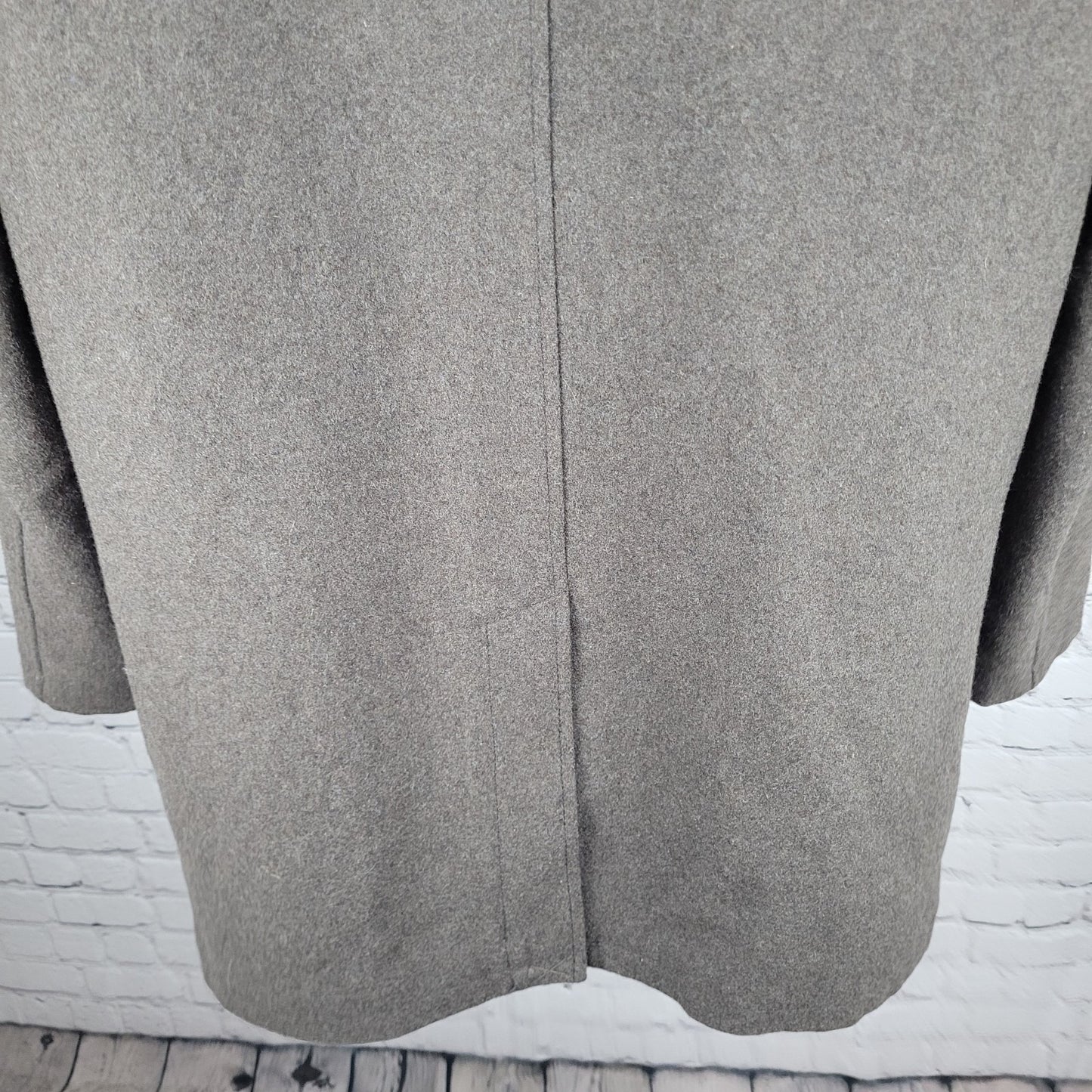 Kenneth Cole Brown Wool Blend Insulated Quilted Lining Coat Size Medium M
