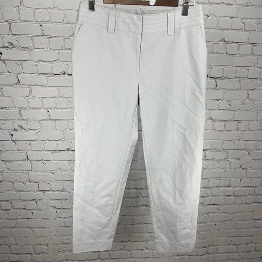 NWT Jones New York Grey Cotton Stretch Mid Rise Tapered Pants Size 6 (30x28)