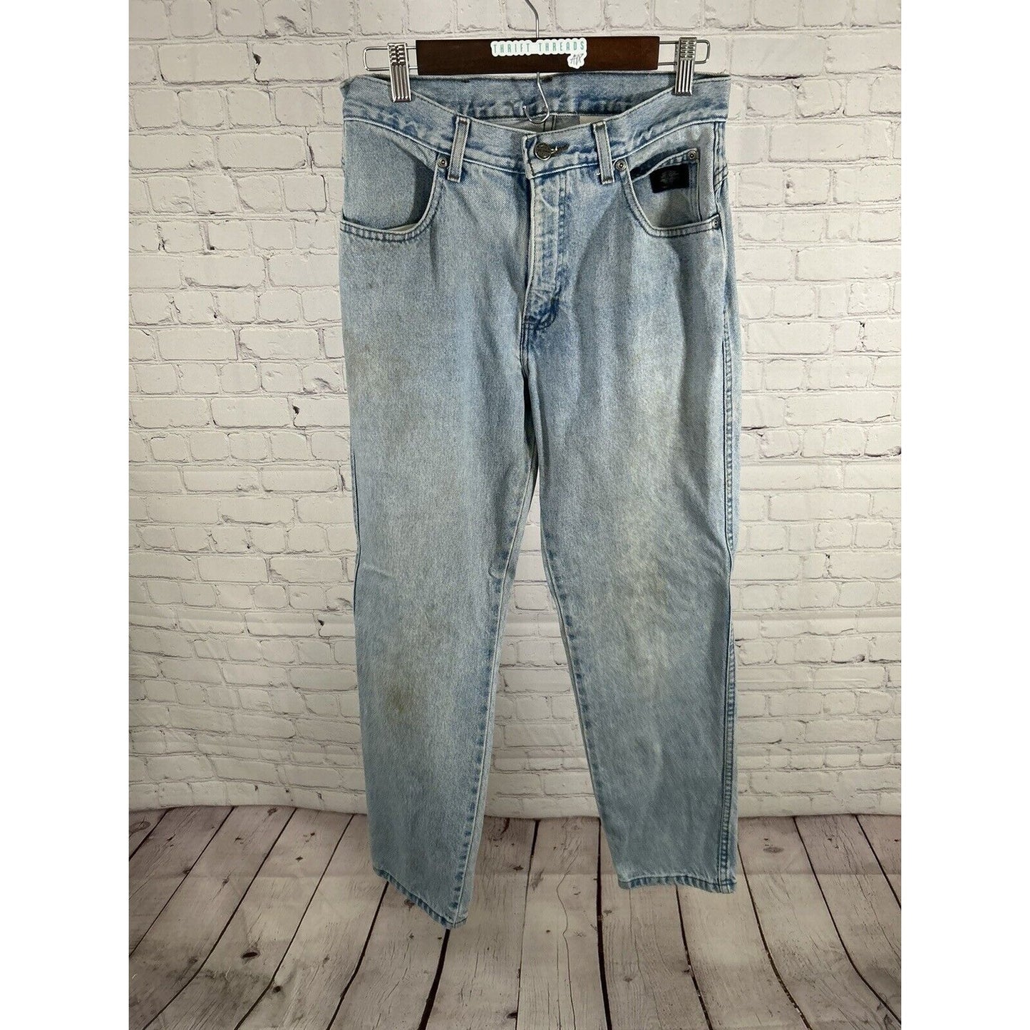 Harley Davidson Light Wash Straight Leg Women’s Denim Blue Jeans 10P (28 x 29.5)