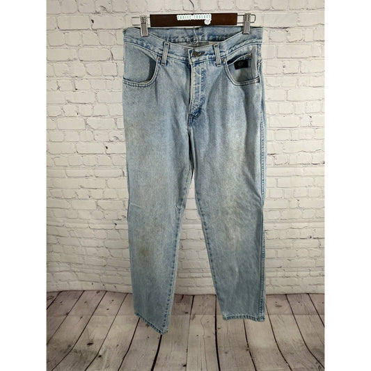 Harley Davidson Light Wash Straight Leg Women’s Denim Blue Jeans 10P (28 x 29.5)