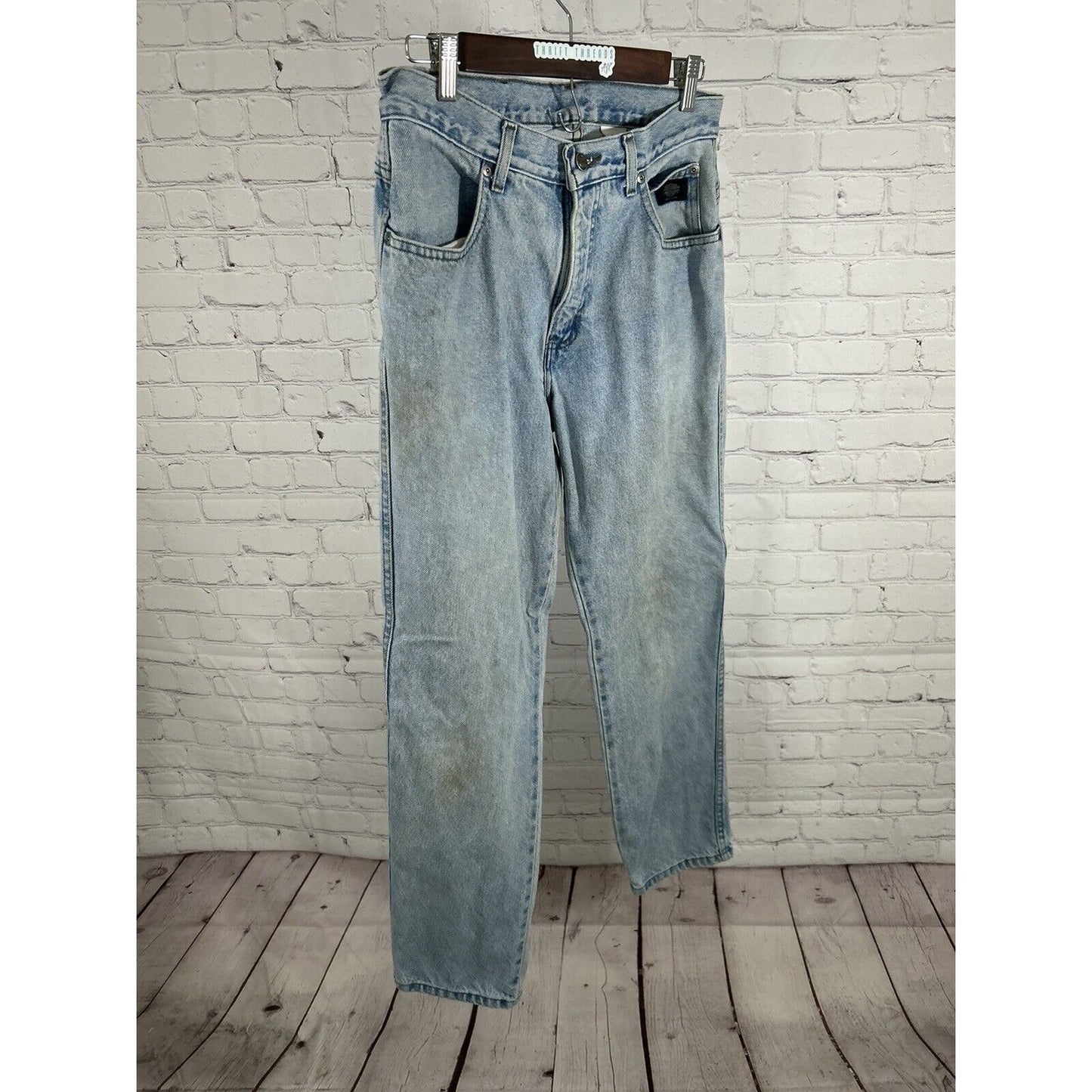 Harley Davidson Light Wash Straight Leg Women’s Denim Blue Jeans 10P (28 x 29.5)