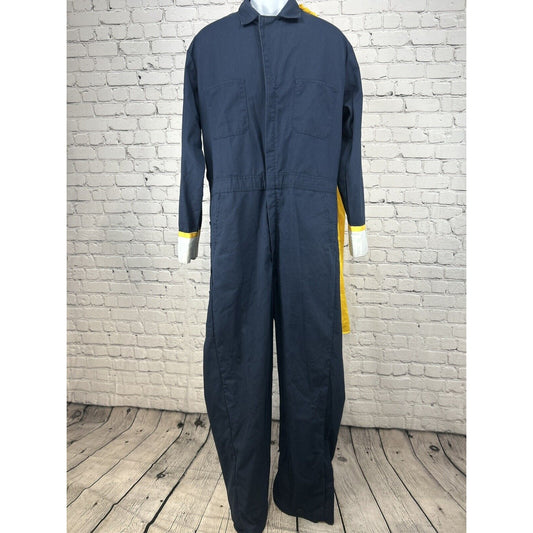 Red Kap Blue Yellow Long Sleeve Costume Band Cape Jumpsuit Size 42L (39X31)