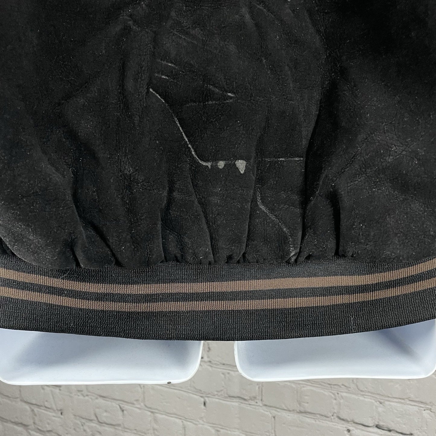 Jon Lauren Apparel Black Las Vegas Varsity Zipped Snap Pockets Jacket Size L