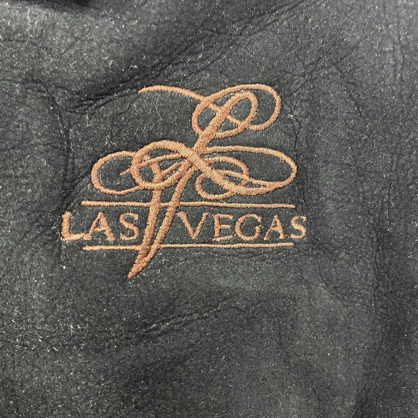 Jon Lauren Apparel Black Las Vegas Varsity Zipped Snap Pockets Jacket Size L