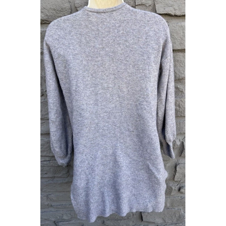 Madewell Gray Open Oversized Cardigan Sweater Pocket Long Sleeve Wool Alpaca XXS
