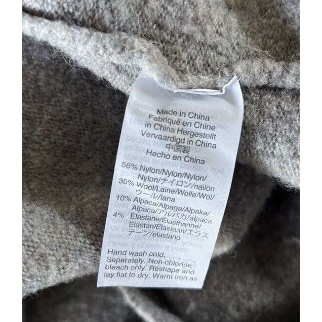 Madewell Gray Open Oversized Cardigan Sweater Pocket Long Sleeve Wool Alpaca XXS