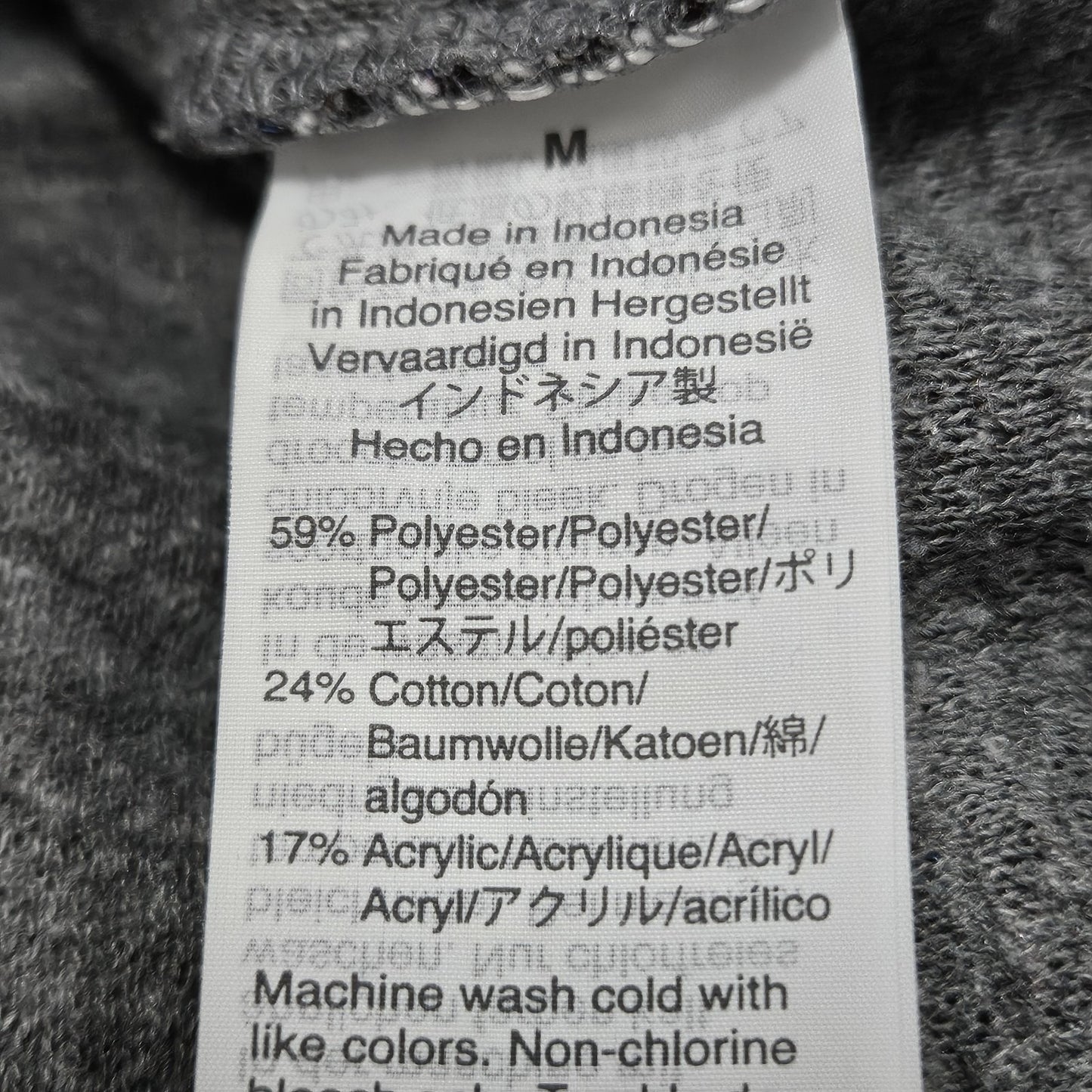 Madewell Multicolor Textured Ribbed Mock Neck Pullover Crop Sweater Top Medium