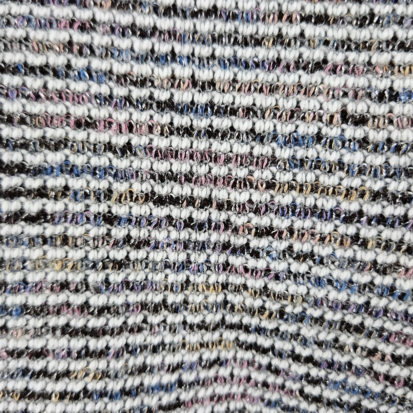 Madewell Multicolor Textured Ribbed Mock Neck Pullover Crop Sweater Top Medium