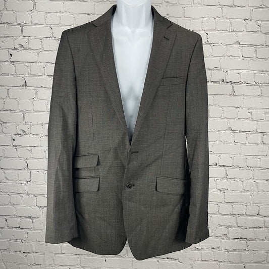 Calvin Klein Brown Wool Extreme Slim Fit 2 Button Sport Coat Blazer Size 38L