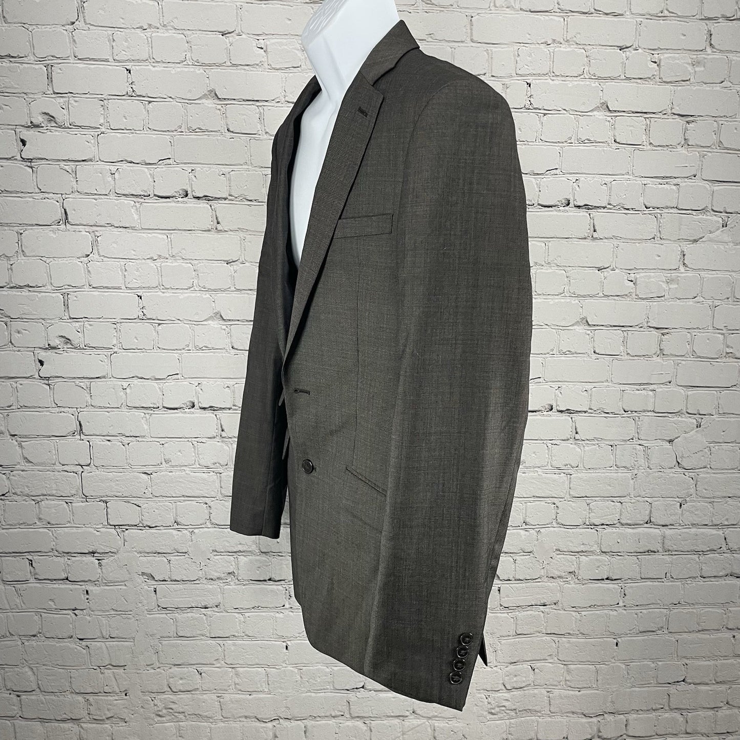 Calvin Klein Brown Wool Extreme Slim Fit 2 Button Sport Coat Blazer Size 38L