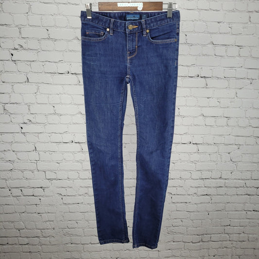 Patagonia Blue Organic Cotton Denim Straight Jeans Size 24 (27x31)